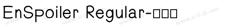 EnSpoiler Regular字体转换